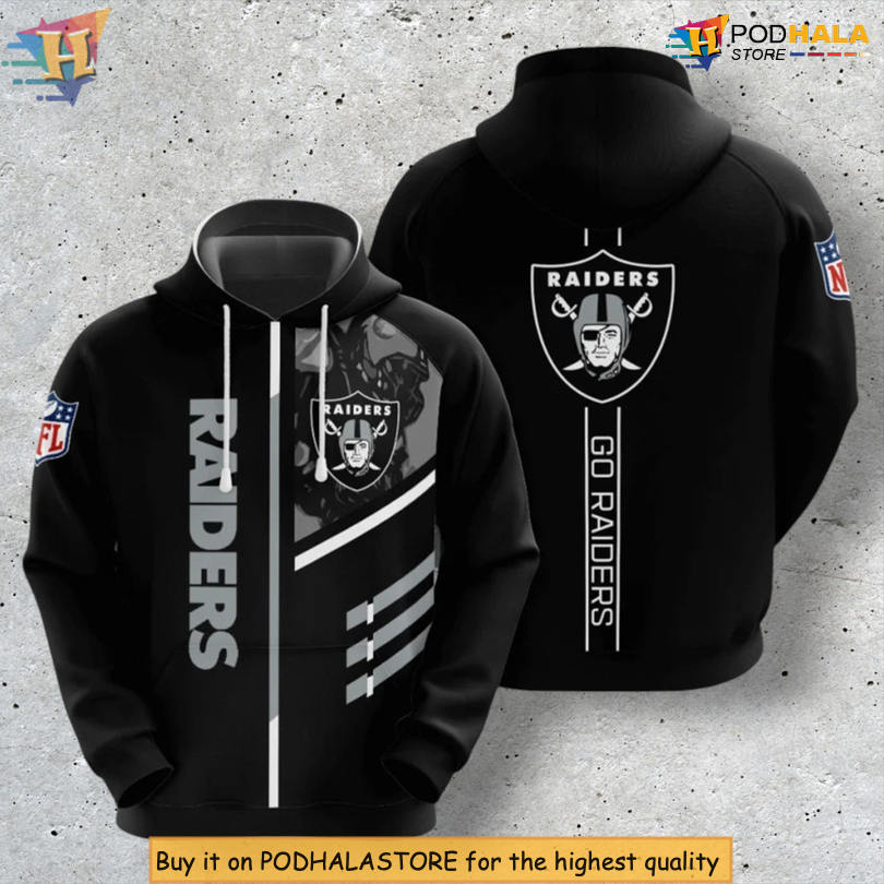 3D Line Graphic Design Las Vegas Raiders Personalized 3D Hoodie Apparel