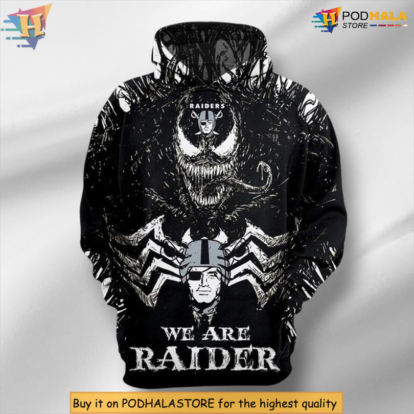 3D Venom Pullover Edition Las Vegas Raiders Youth Hoodie Fan Apparel