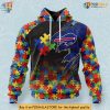 Autism Awareness Concept Buffalo Bills Full Zip Hoodie 3D Custom Apparel