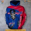 Cute Death Print Design Custom Number Buffalo Bills Hoodie 3D Zip Hoodie