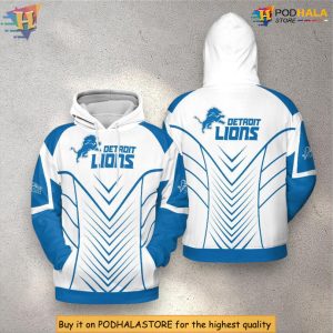 Detroit Lions Full Zip Hoodie 3D Men And Women All Over Print NFL Apparel 1