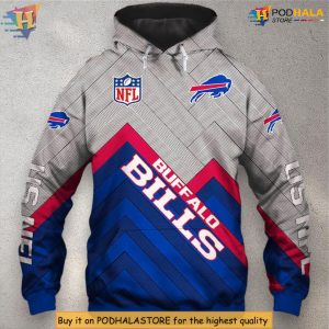 Full Size Range S–5XL Custom Buffalo Bills Hoodies 3D Pullover Zip Apparel