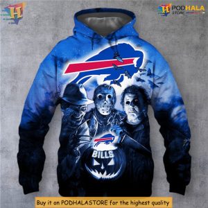 Halloween Horror Night Tribute Buffalo Bills 3D Hoodie Unique 3D Print Gear