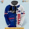 Heartbeat Design Buffalo Bills Hoodie 3D Zip Up, Perfect for NFL Fans