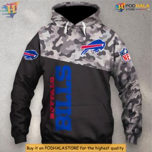 Military Long Sleeve Edition Buffalo Bills Personalized 3D Hoodie New Season