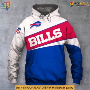 Modern Graphic Team Edition Personalized Buffalo Bills Hoodie Zip 3D Hoodie