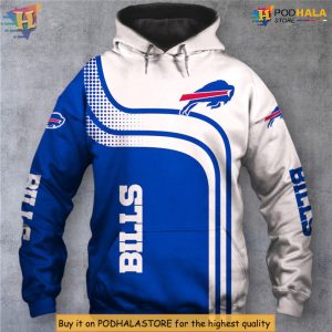 One Way Zip Style Graphic Design Buffalo Bills All Over Print Hoodie Custom