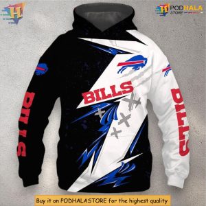 Thunder Graphic Theme Buffalo Bills Hoodie Mens 3D Gifts for NFL Fans