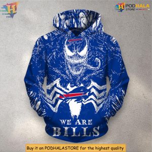 Venom 3D Pullover Edition Youth Buffalo Bills Hoodie Fan Gift Collection
