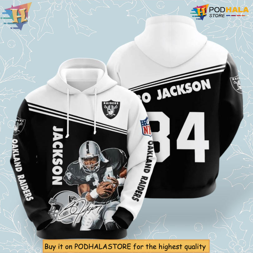 Bo Jackson Tribute Personalized Las Vegas Raiders Hoodie 3D Edition