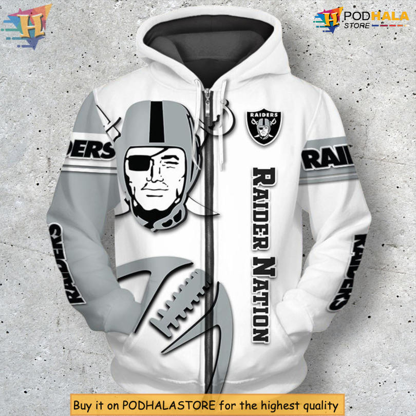 Graphic Balls 3D Custom Name Las Vegas Raiders Hoodie Gift for Fans