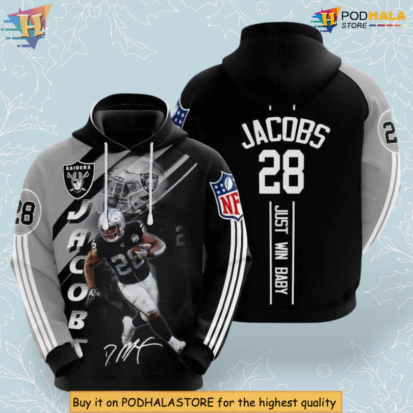Josh Jacobs Edition Retro Las Vegas Raiders Hoodie 3D Custom Gear