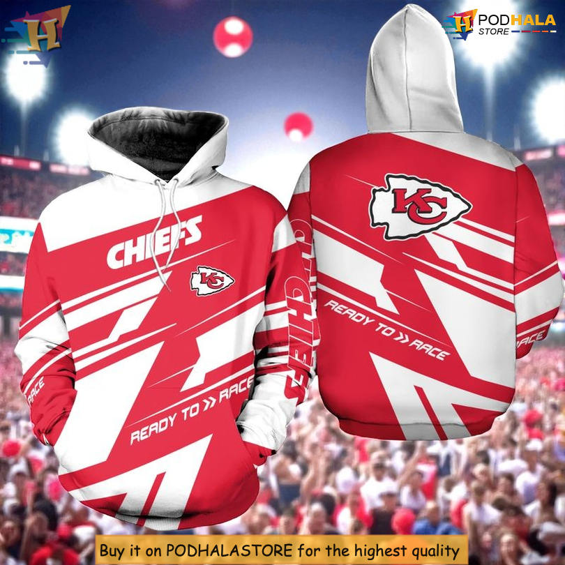 Kansas City Chiefs Youth Hoodie, NFL Fan Style With Ready To Race Design
