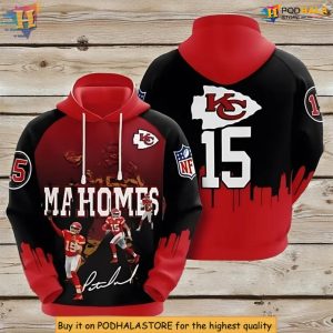 Mahomes Cityscape 3D Kc Chiefs Hoodies, Football Fan Limited Edition