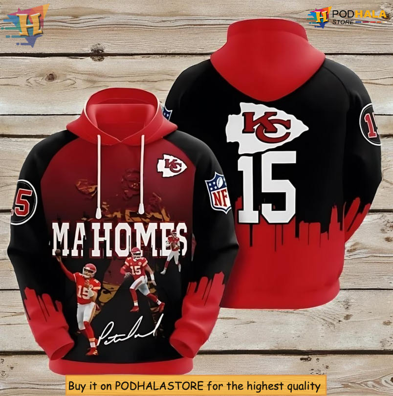 Mahomes Cityscape 3D Kc Chiefs Hoodies, Football Fan Limited Edition