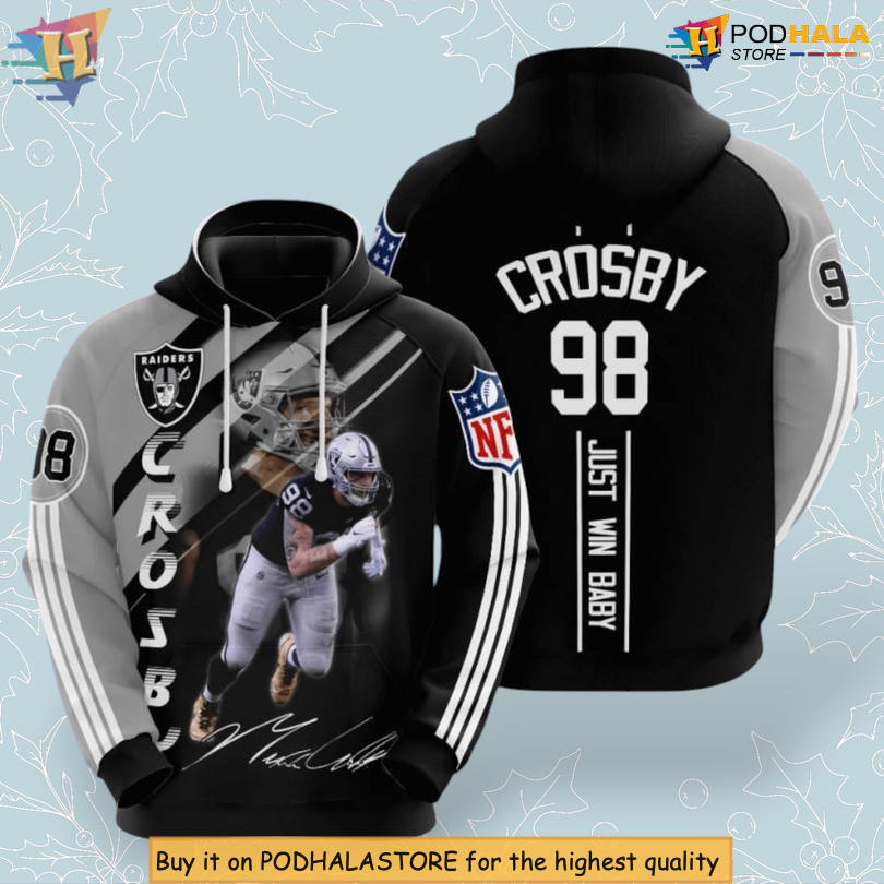 Maxx Crosby Player Design Las Vegas Raiders Personalized 3D Hoodie Option