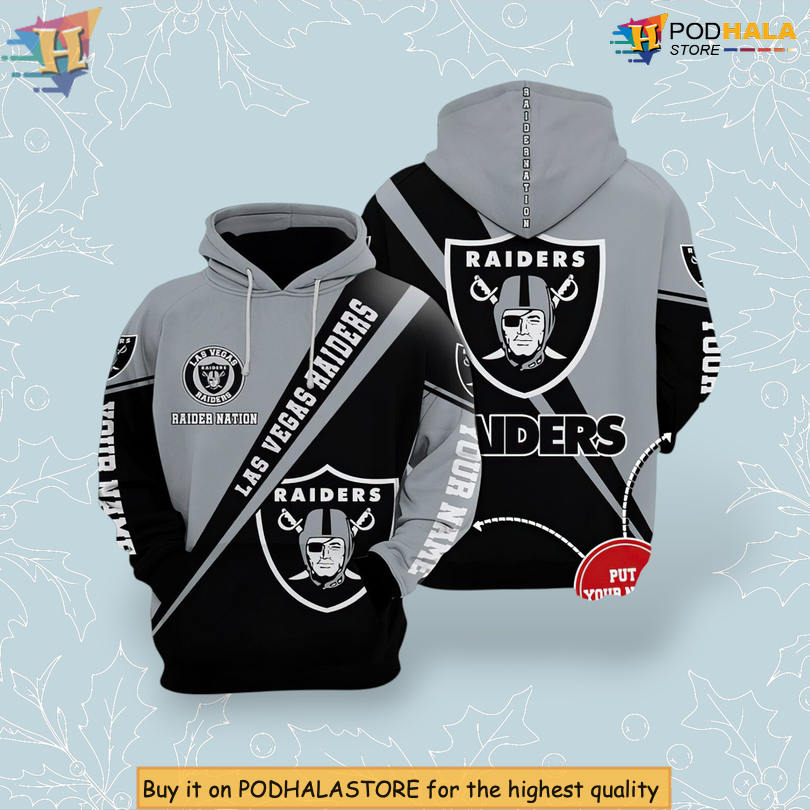 NFL Custom Name Style Las Vegas Raiders Graphic Hoodie Personalized Edition