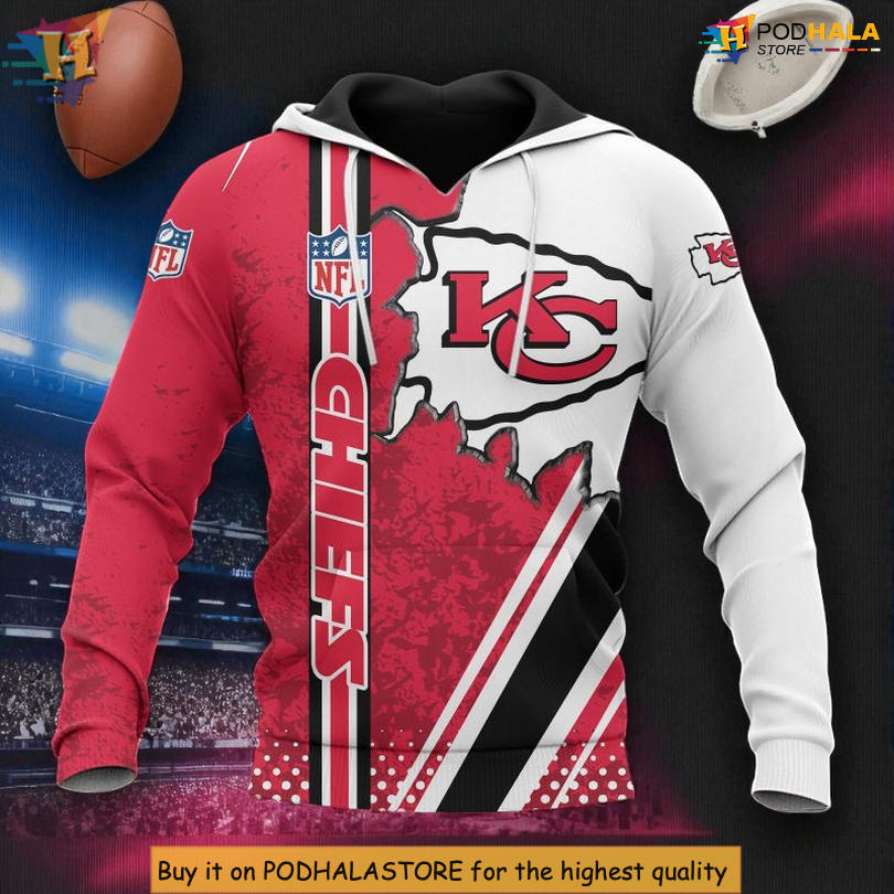 NFL Kansas City Chiefs Zip Up Hoodie, Limited Edition Chiefs Pride Design