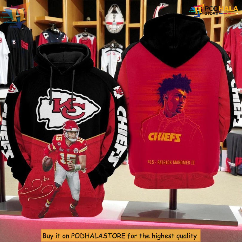 Patrick Mahomes II Number 15 Kansas City Chiefs Hoodie, Limited Fan Gear