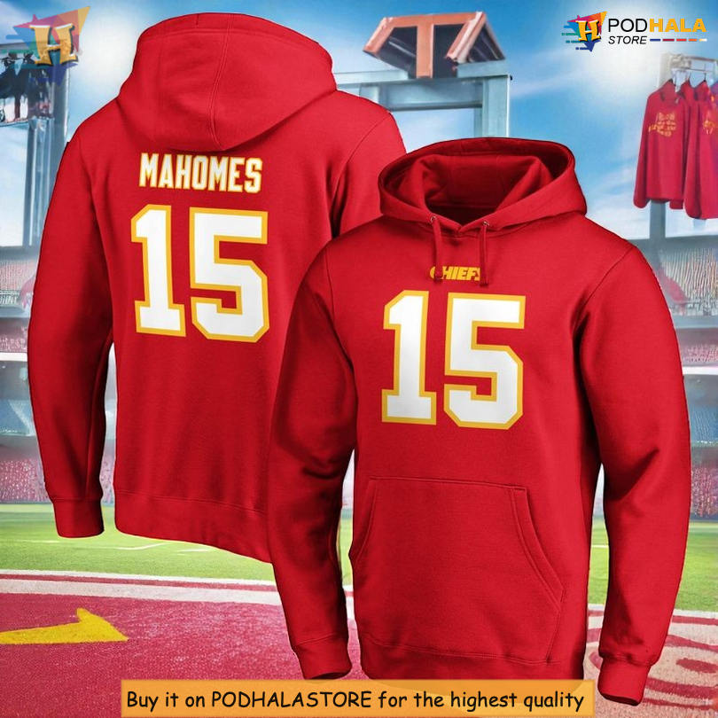 Patrick Mahomes Number 15 Kansas City Chiefs Christmas Hoodie, Fleece Style