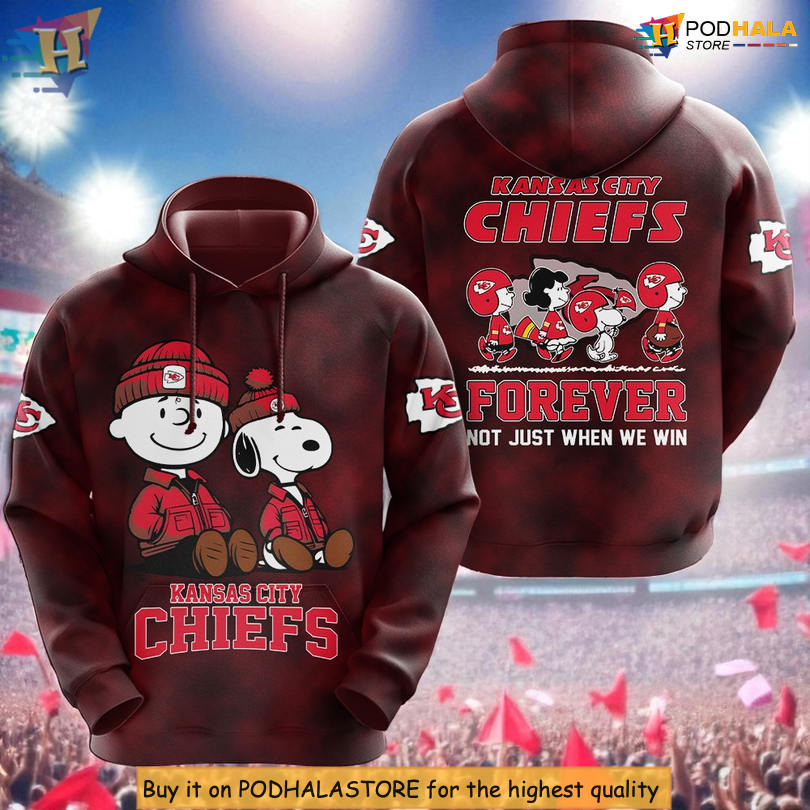 Peanuts Loyalty Forever Kansas City Chiefs Hoodie For Men, Fan Edition