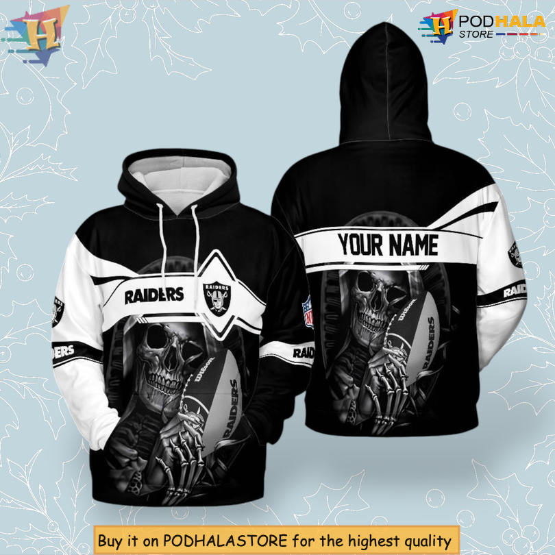 Personalized Skull Edition Las Vegas Raiders Womens Hoodie Custom Hoodie