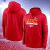 Red AFC Champions Fleece Kansas City Chiefs Hoodie 3D, Custom Fan Apparel