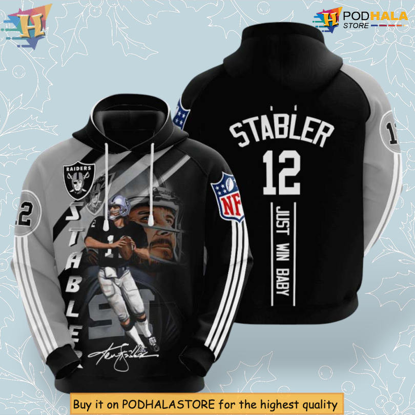 Stabler 12 Player Legacy Las Vegas Raiders Hoodie 3D Custom Fanwear Edition