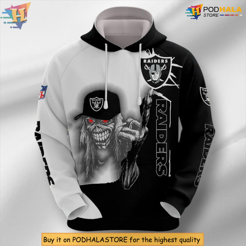Ultra Death Skull Design Las Vegas Raiders Winter Hoodie Halloween Edition
