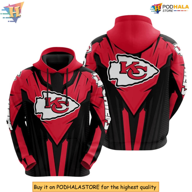 Valor Emblem 3D Kc Chiefs Hoodie Sweatshirt, Custom Fan Apparel Limited