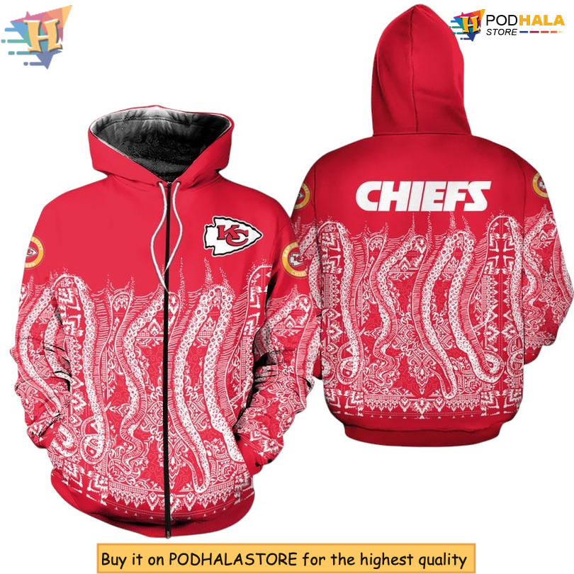 Zip Up S-5xl Kansas City Chiefs Hoodies For Men, Limited Edition Fleece