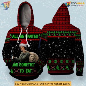 3D Rambo Christmas Hooded Sweater