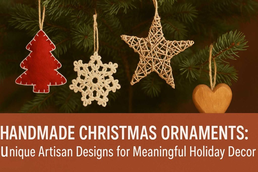 Handmade Christmas Ornaments Unique Artisan Designs for Meaningful Holiday Decor