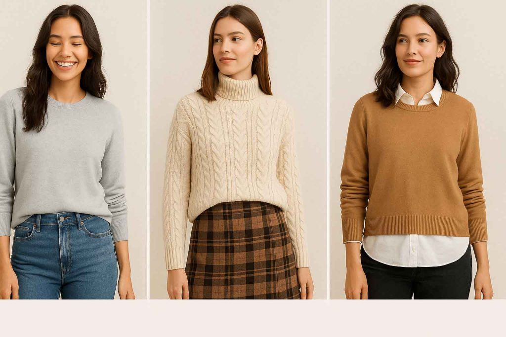 Sweaters with Jeans, Skirts, or Layers Sweaters with Jeans, Skirts, or Layers
