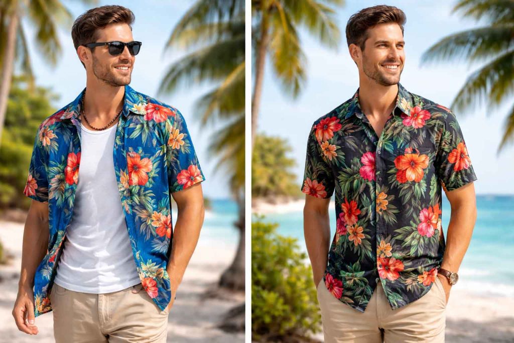Wearing Hawaiian Shirts Open vs Buttoned Up