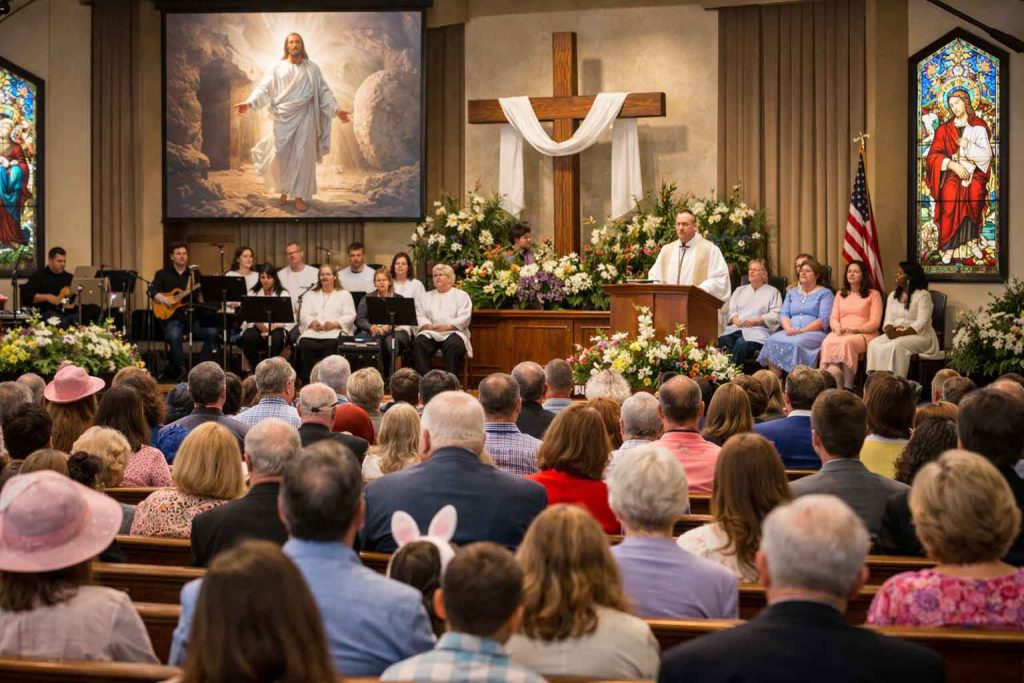 Easter church congregation United States wide Easter church congregation United States wide