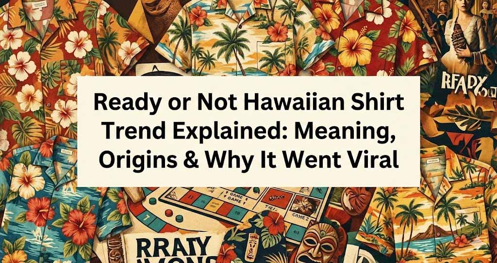 Ready or Not Hawaiian Shirt Trend Explained Meaning, Origins & Why It Went Viral