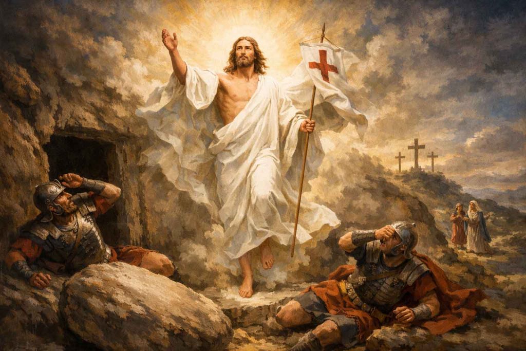 Resurrection of Jesus painting