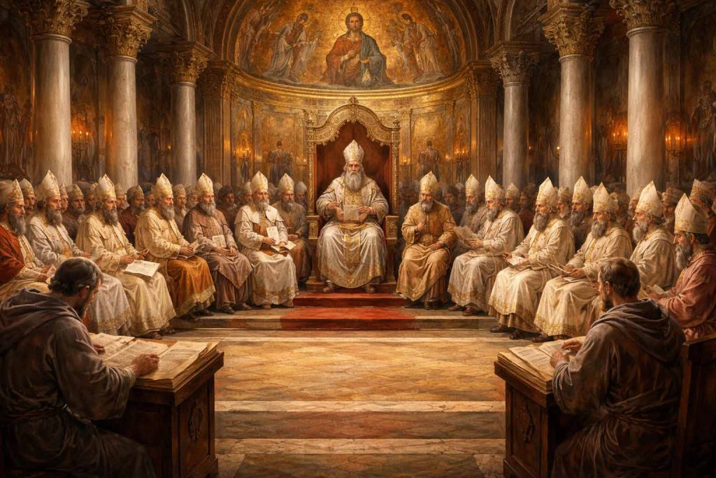 early Christian council illustration