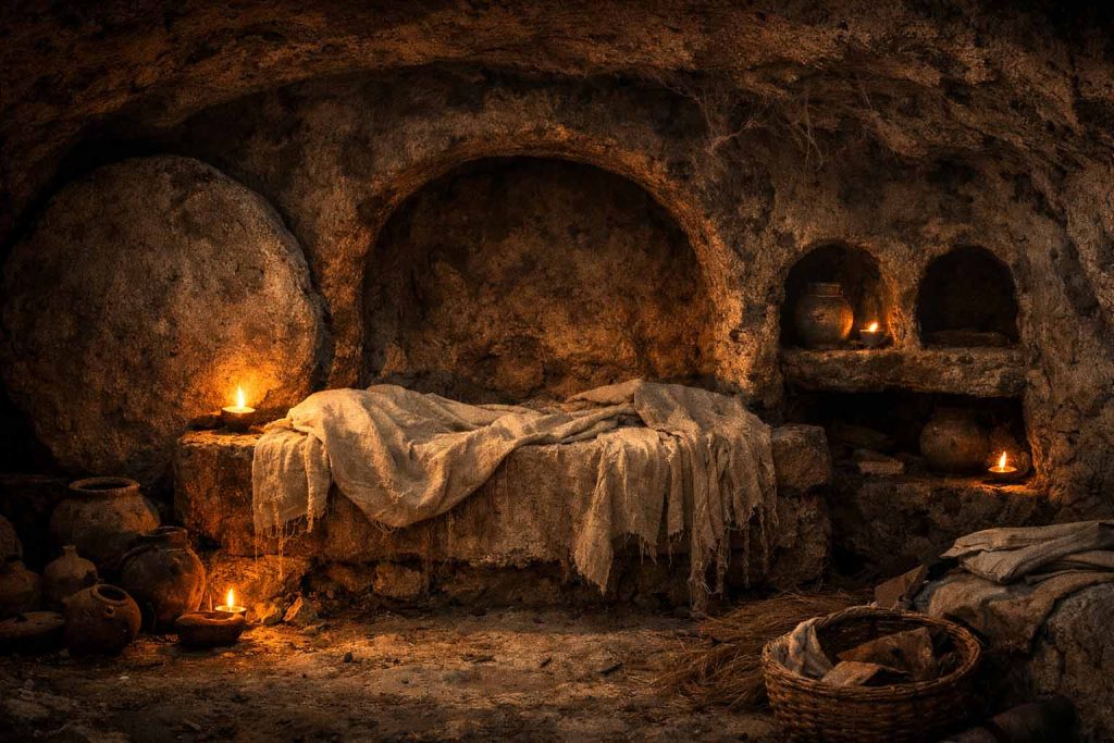 biblical tomb cave interior low light biblical tomb cave interior low light