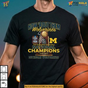 Michigan Wolverines 2026 Basketball National Champions Vintage Fan Tee