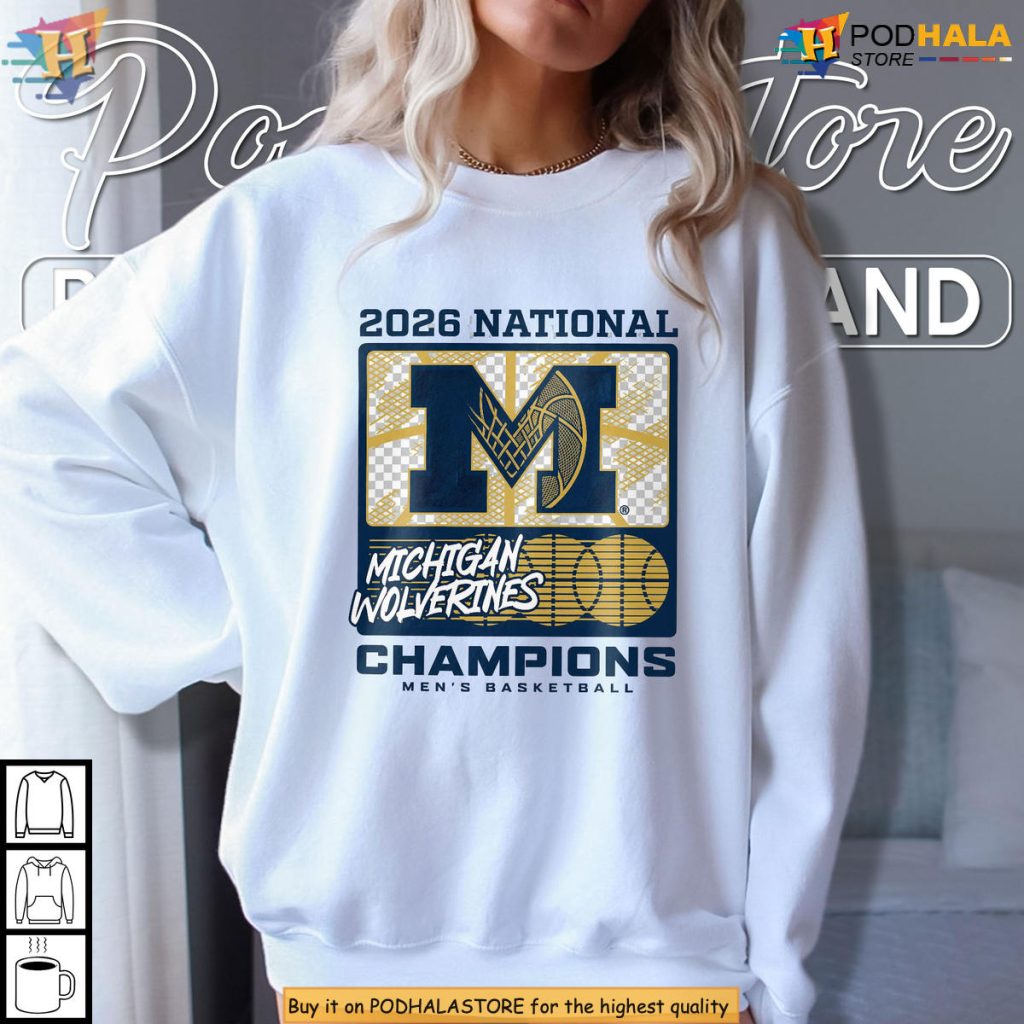Michigan Wolverines Men's Basketball 2026 National Champions NCAA Vintage Tshirt