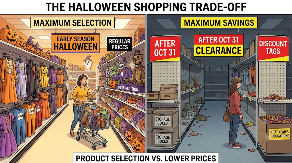 Halloween clearance shopping and post season discounts Halloween clearance shopping and post season discounts