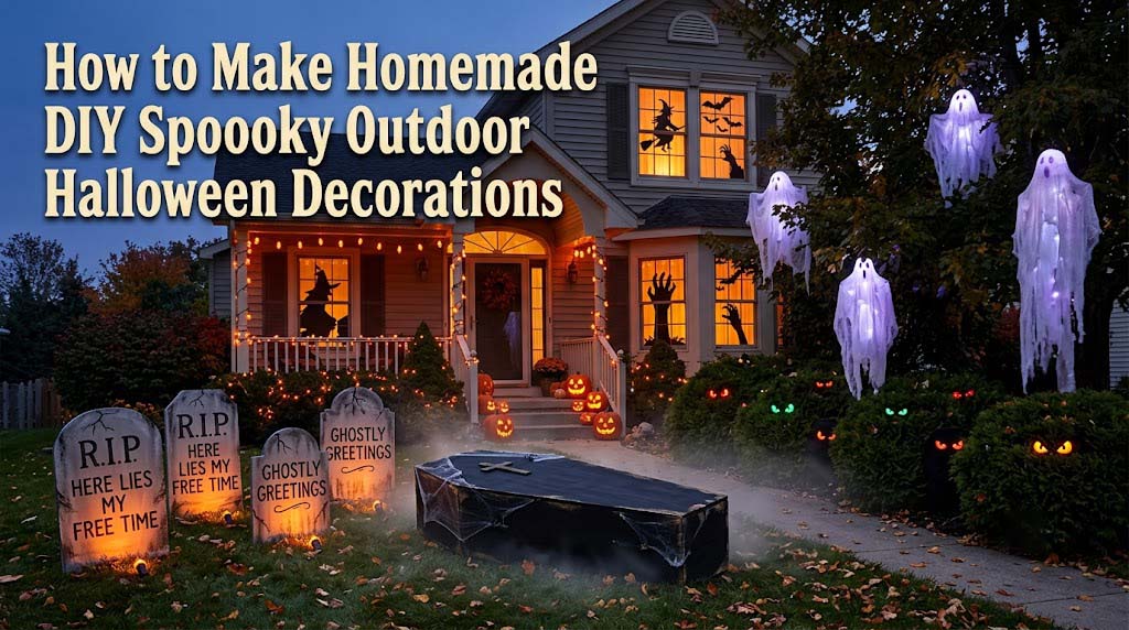 How to Make Homemade DIY Spooky Outdoor Halloween Decorations
