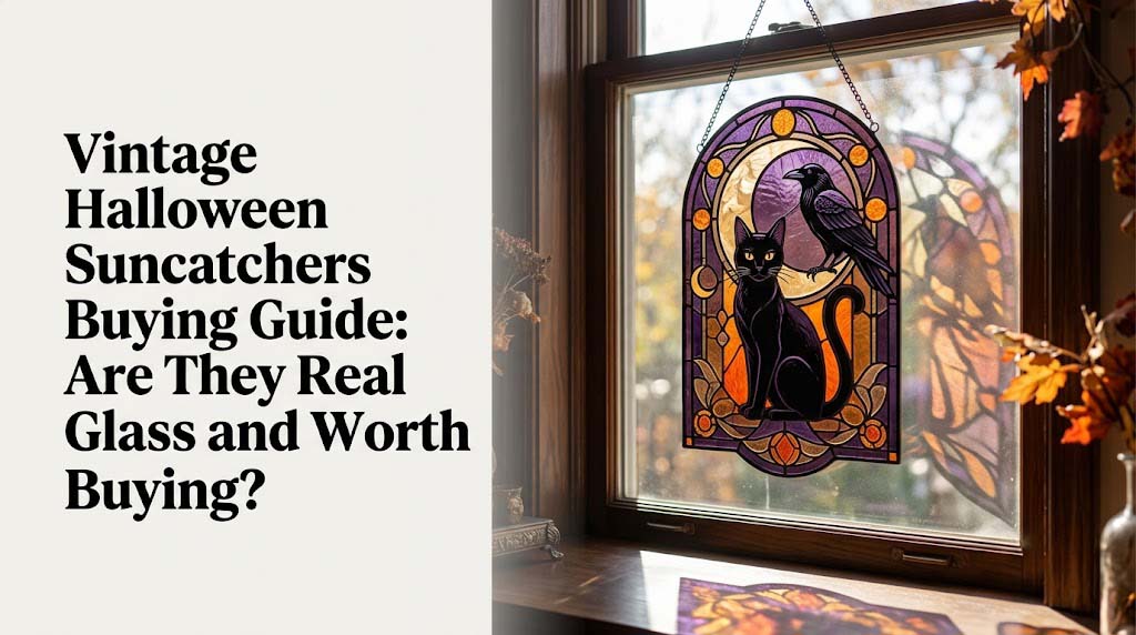 Vintage Halloween Suncatchers Buying Guide Are They Real Glass and Worth Buying?