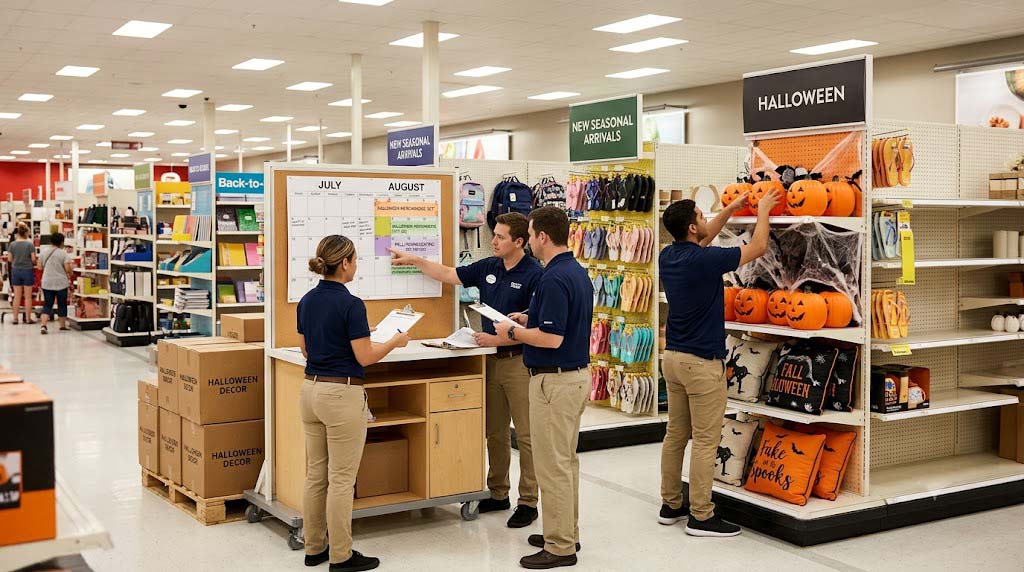 seasonal retail planning and early Halloween displays seasonal retail planning and early Halloween displays