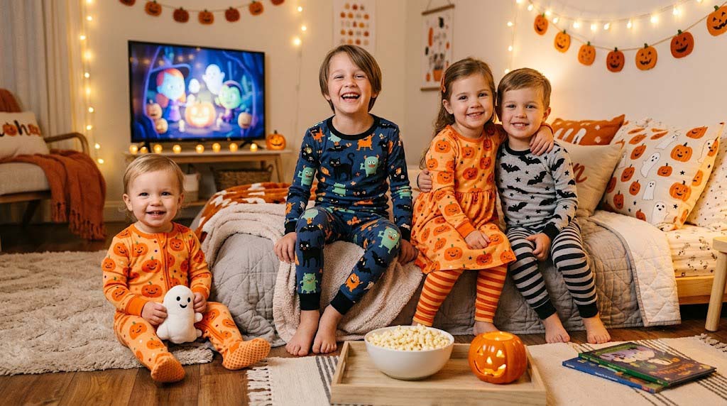toddler pumpkin pajamas and matching sibling Halloween sleepwear toddler pumpkin pajamas and matching sibling Halloween sleepwear