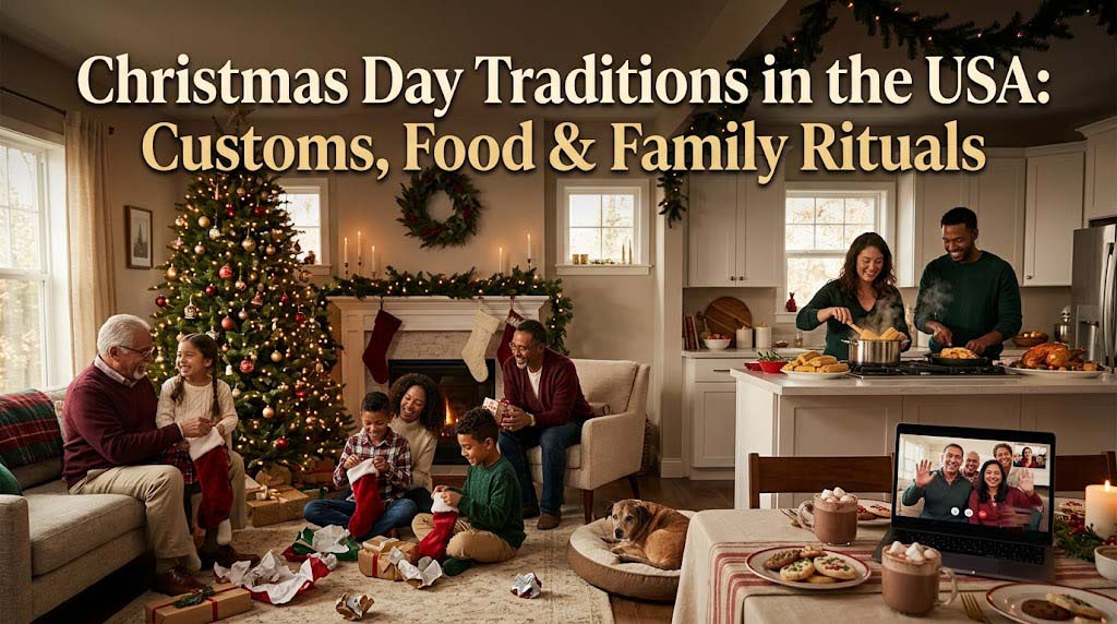 Christmas Day Traditions in the USA Customs, Food & Family Rituals