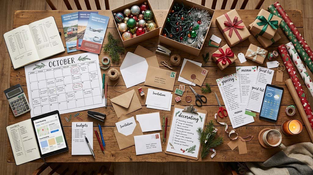 October, November, and December Christmas planning checklist October, November, and December Christmas planning checklist