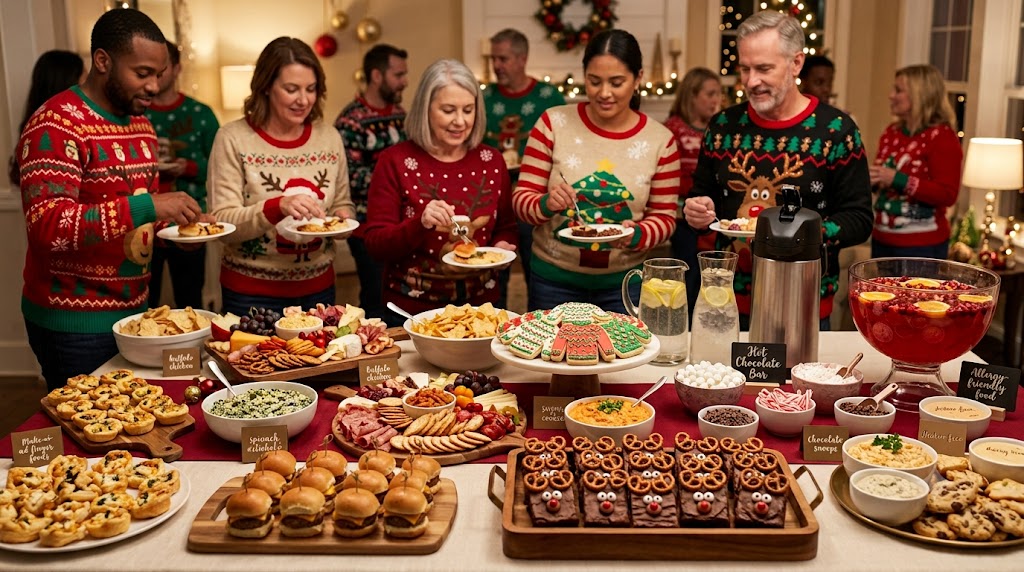 make ahead finger foods and nonalcoholic drinks for ugly sweater parties make ahead finger foods and nonalcoholic drinks for ugly sweater parties